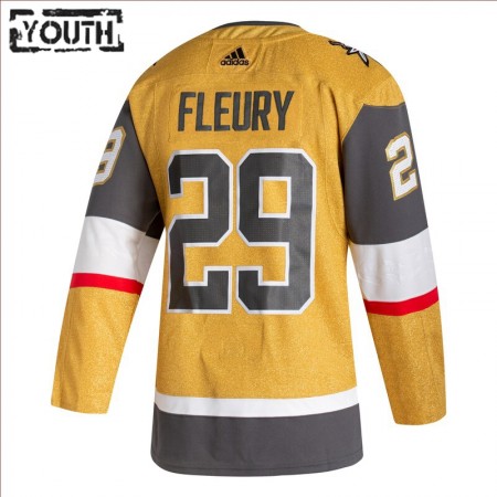 Kinder Eishockey Gold Vegas Golden Knights Trikot Marc-Andre Fleury 29 2020-21 Ausweich Authentic